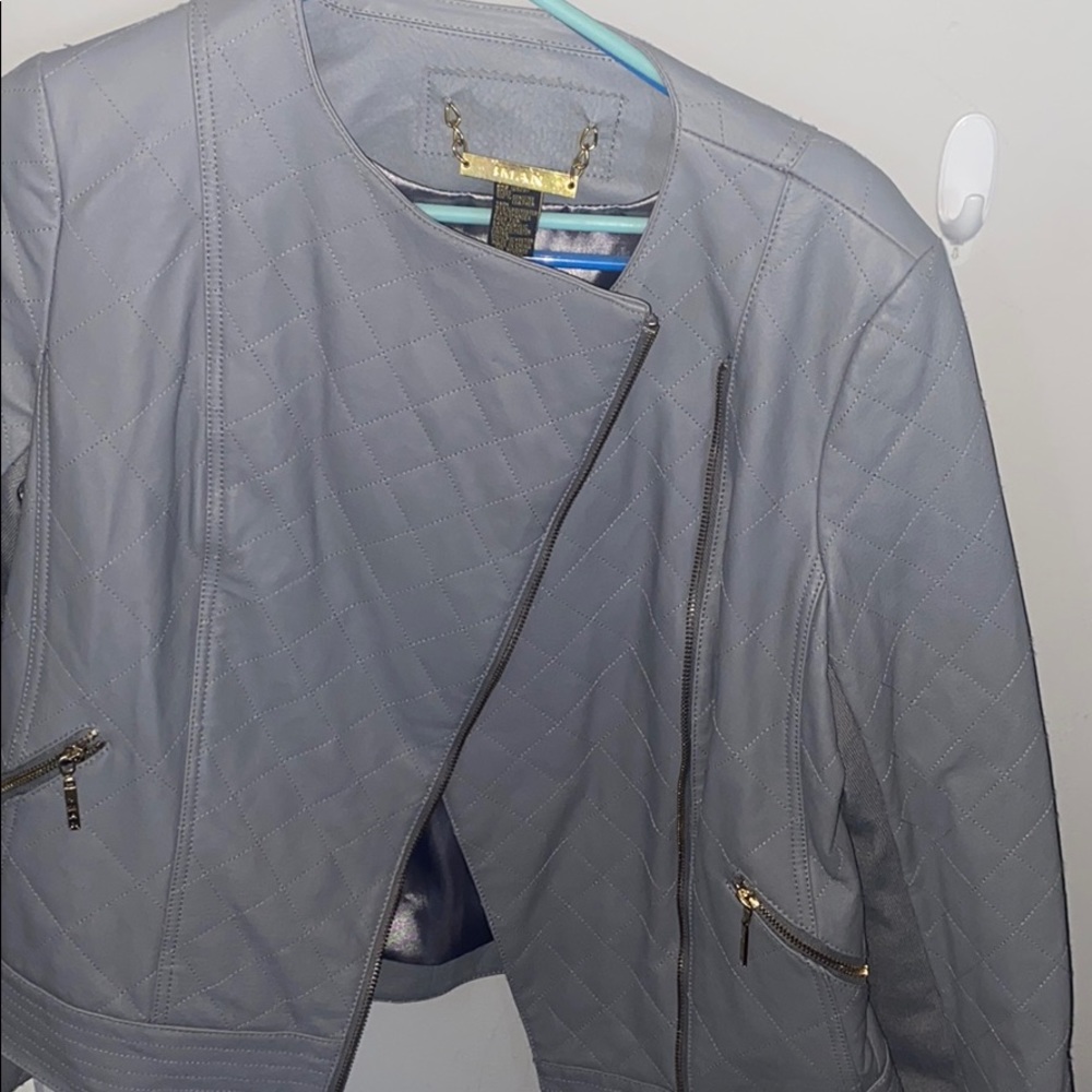 IMAN genuine leather jacket